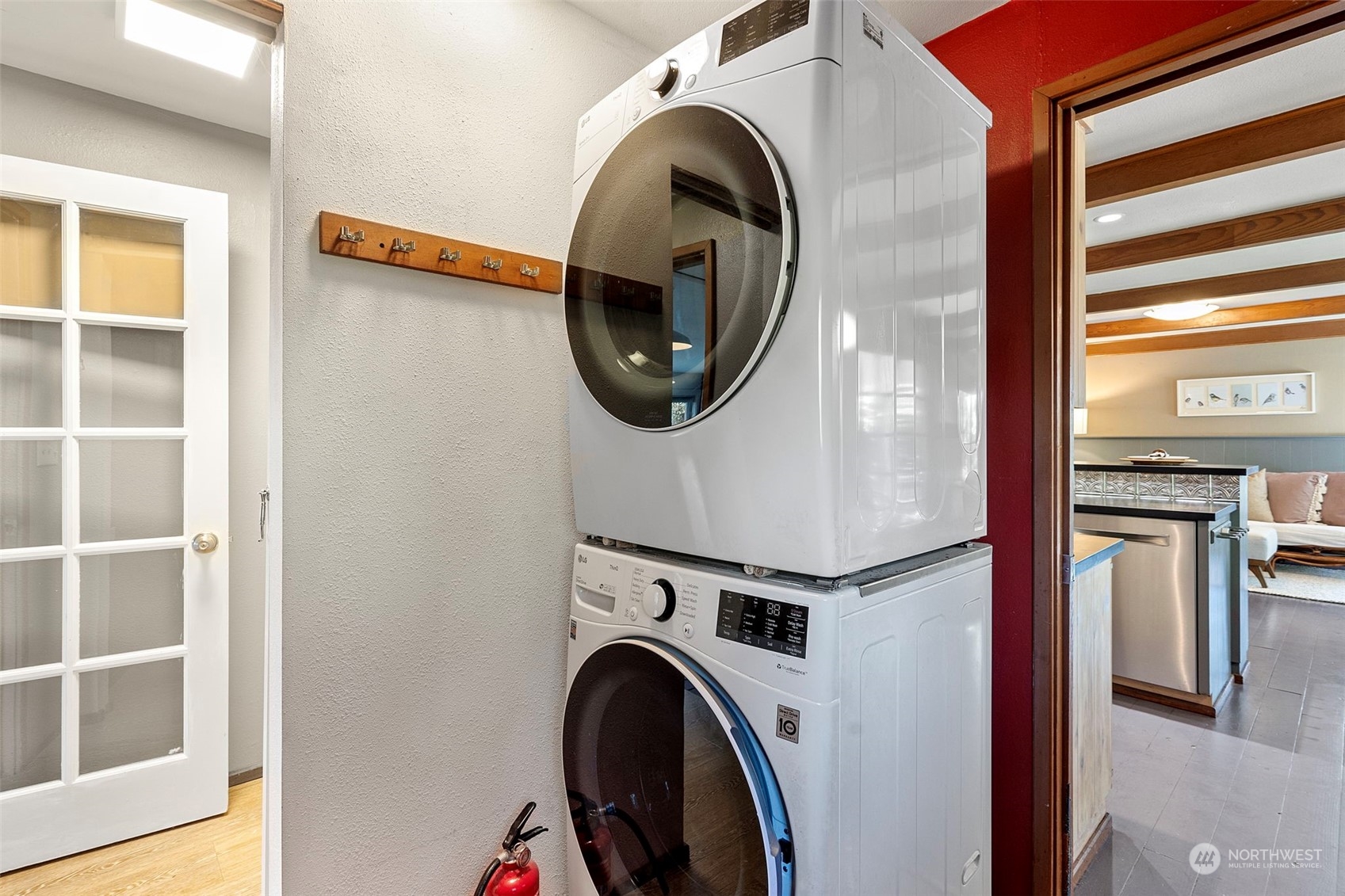 Laundry room off kitchen