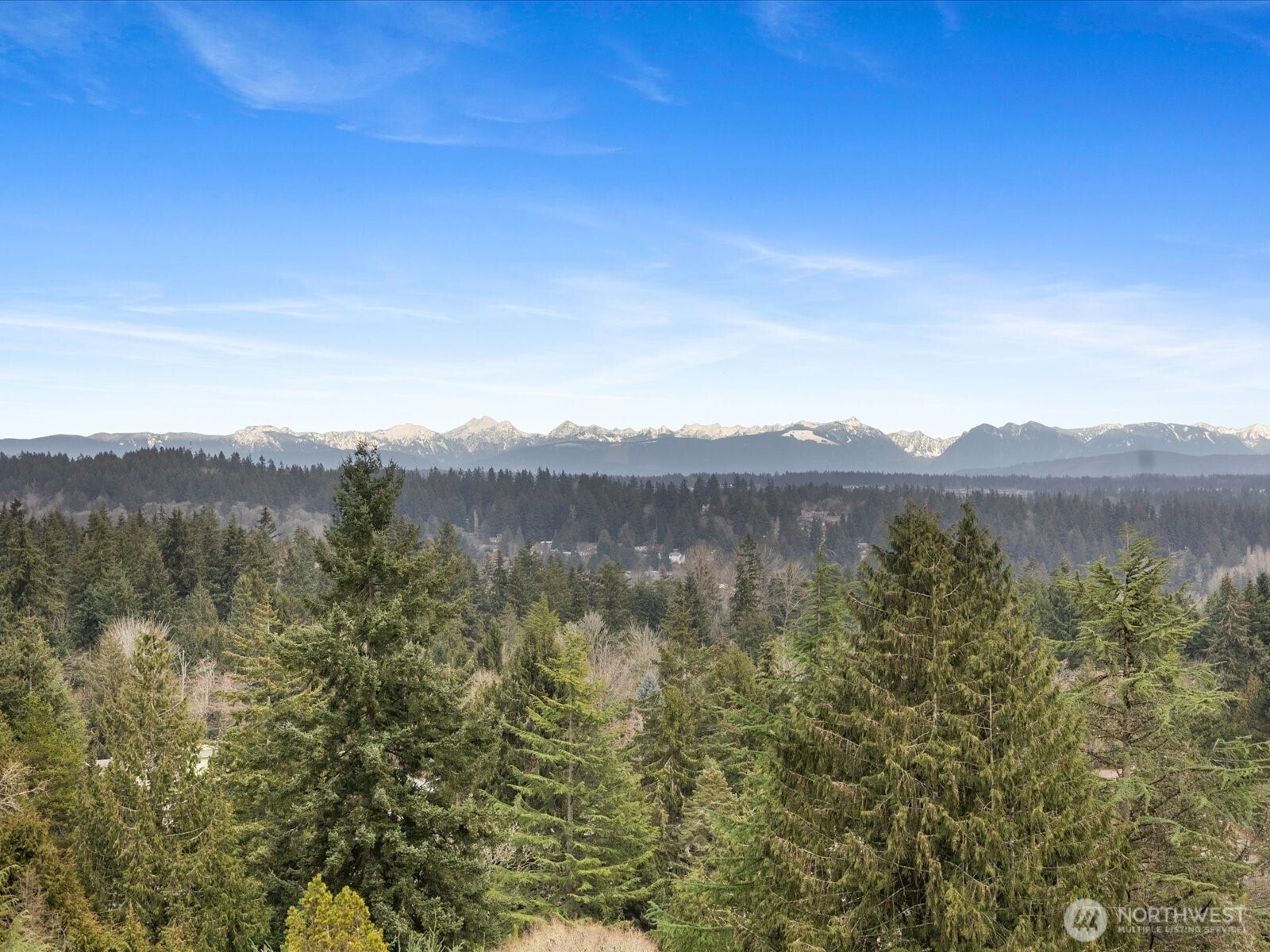 Amazing view from the back deck of the valley and Cascade Mountains!