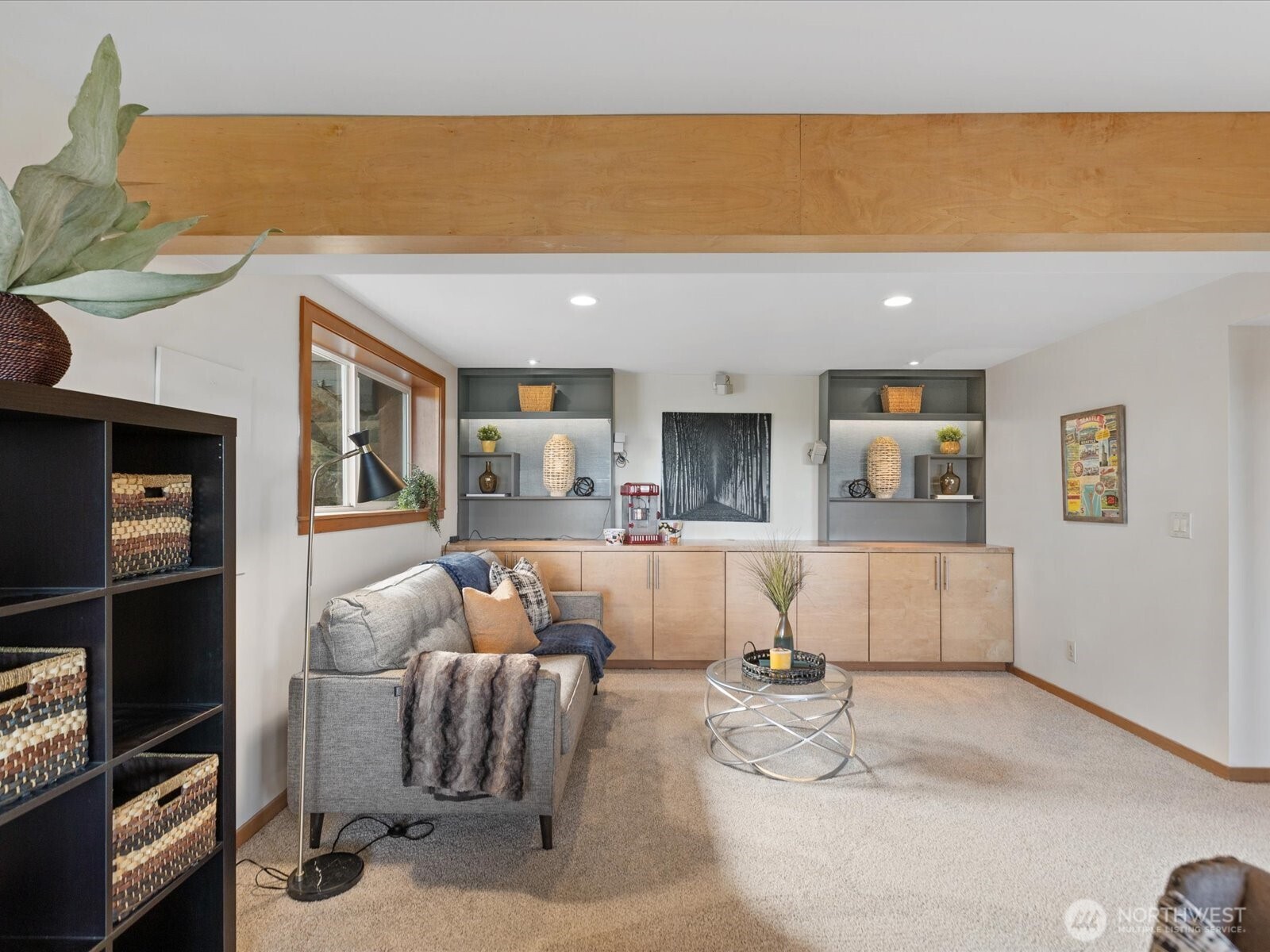 Daylight basement offers plenty of natural light.