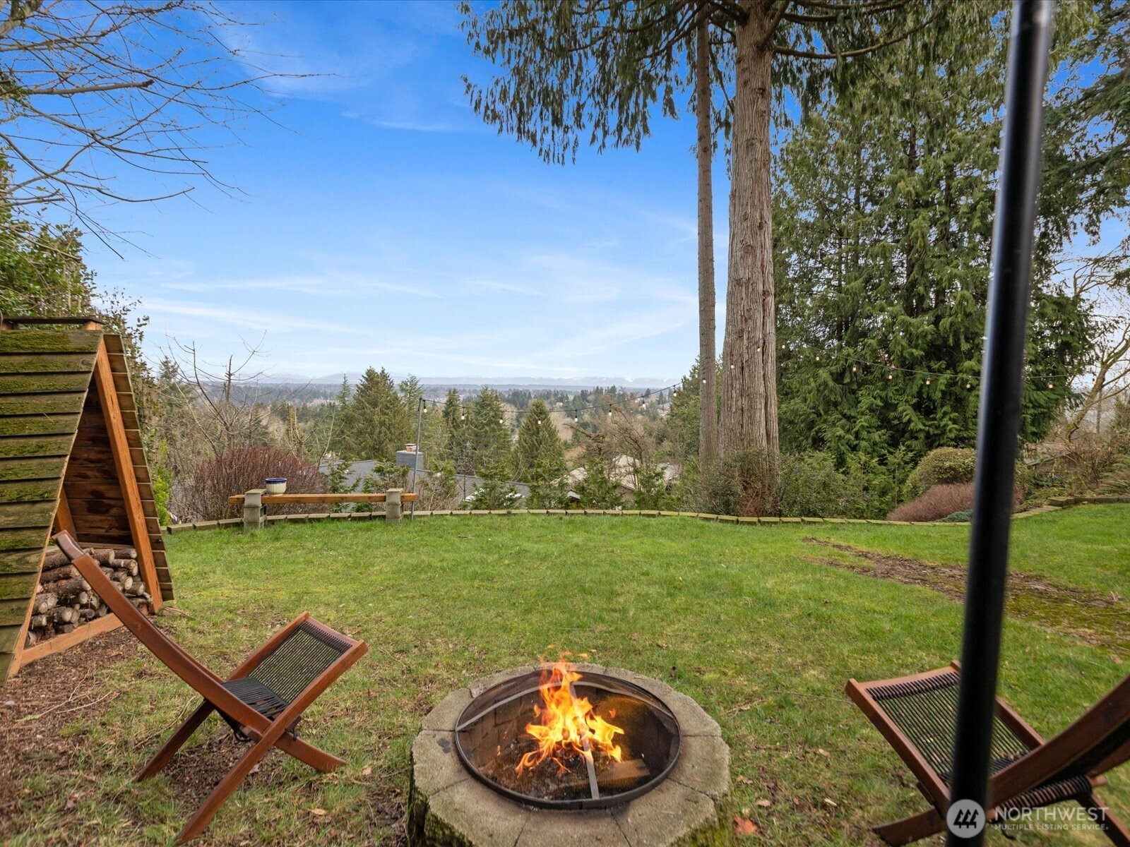 Enjoy campfires watching the stars and view over the valley.