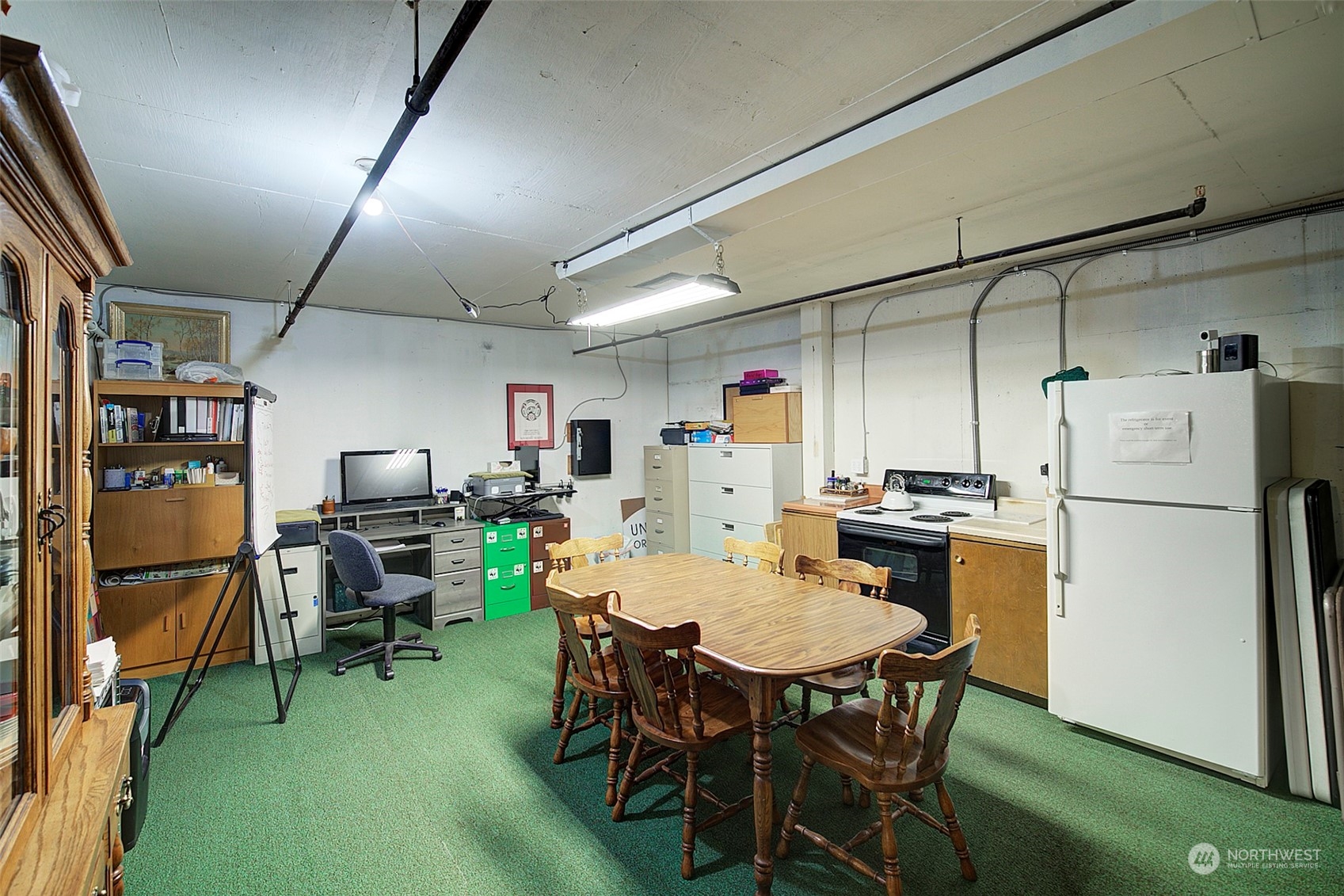 Secure garage on bottom level.  Also, HOA has several outside, uncovered parking spots.