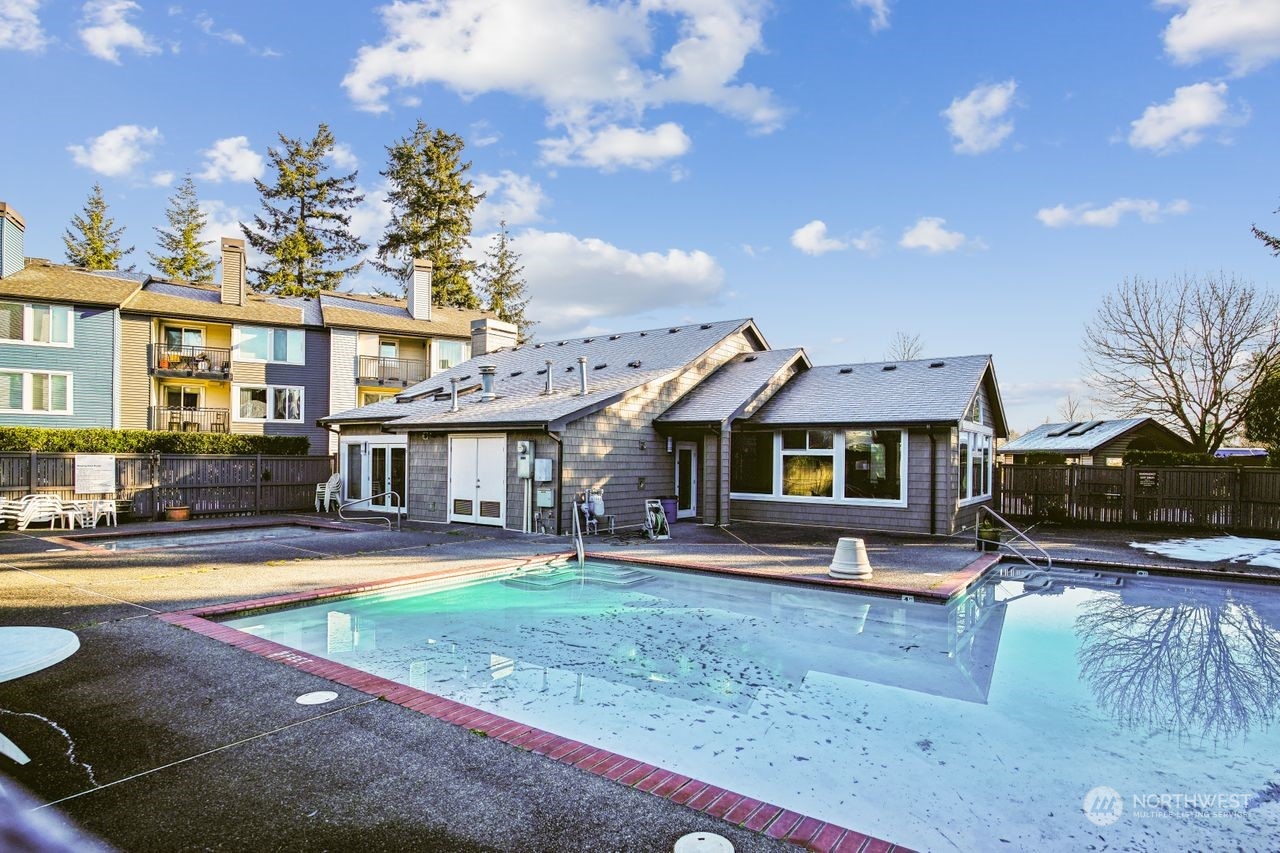 Outdoor pool area