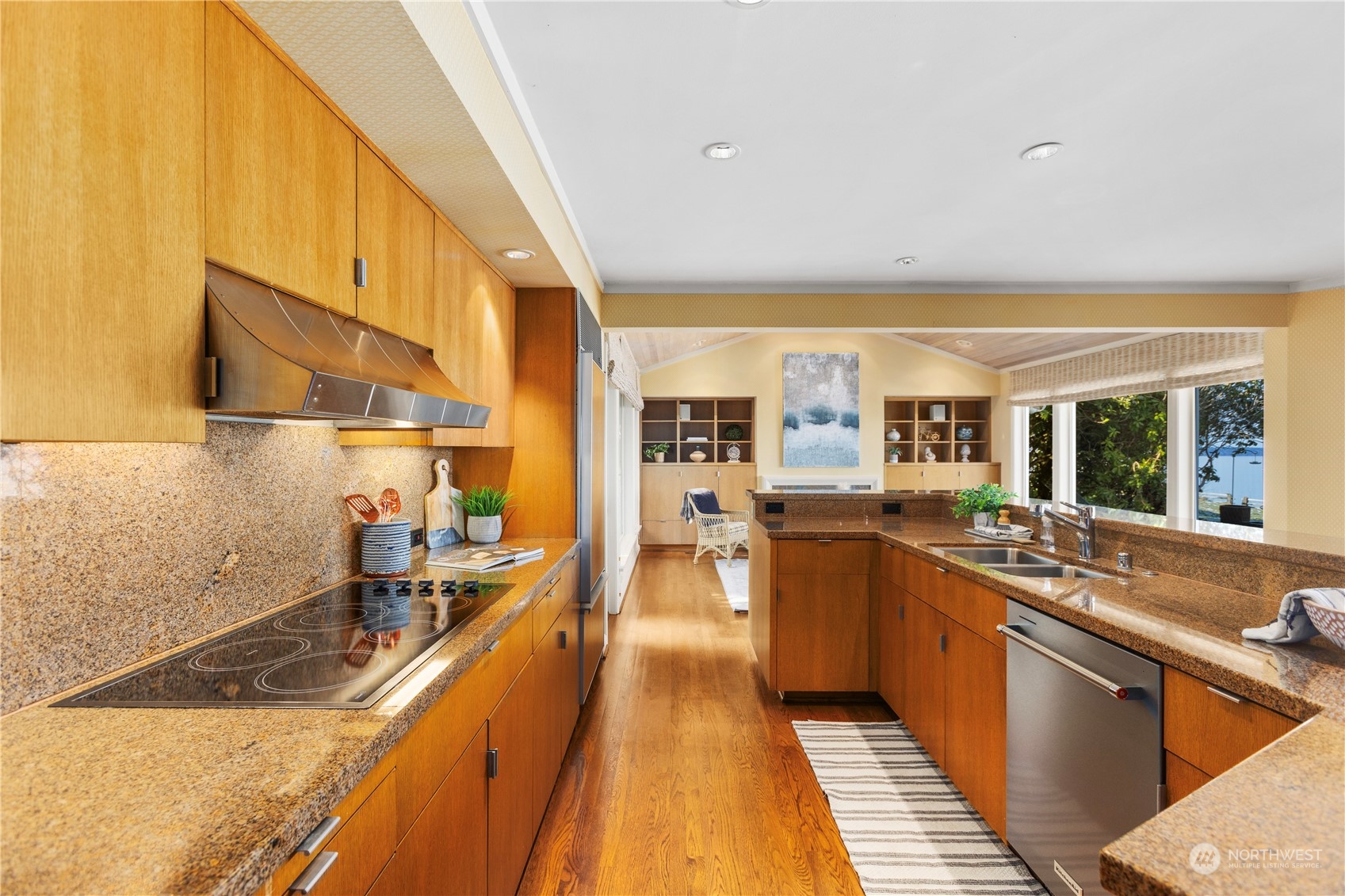 Enjoy the view from the kitchen sink.