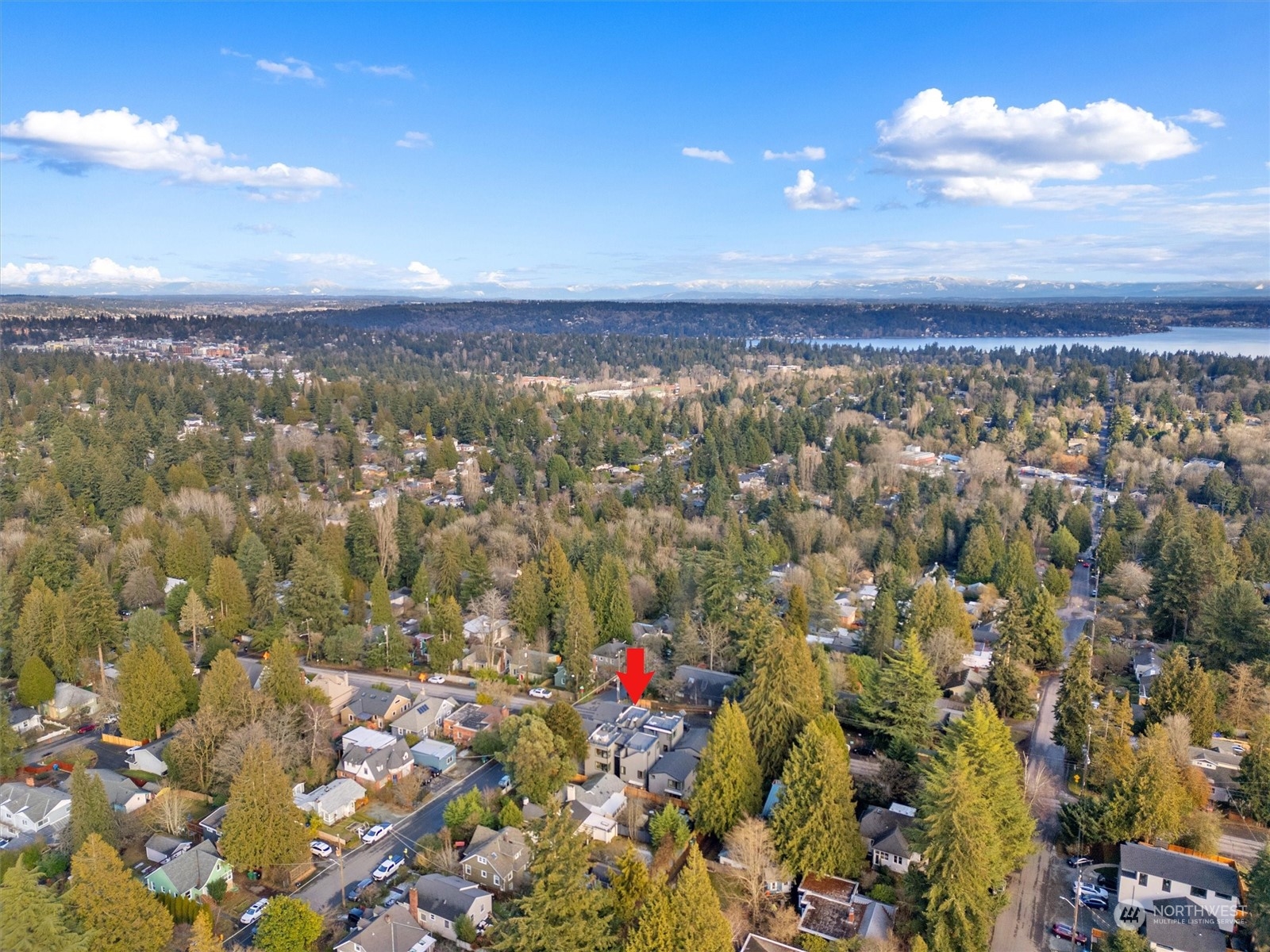 Wonderful easterly views of the Cascade Mountains from primary suite and rooftop deck.