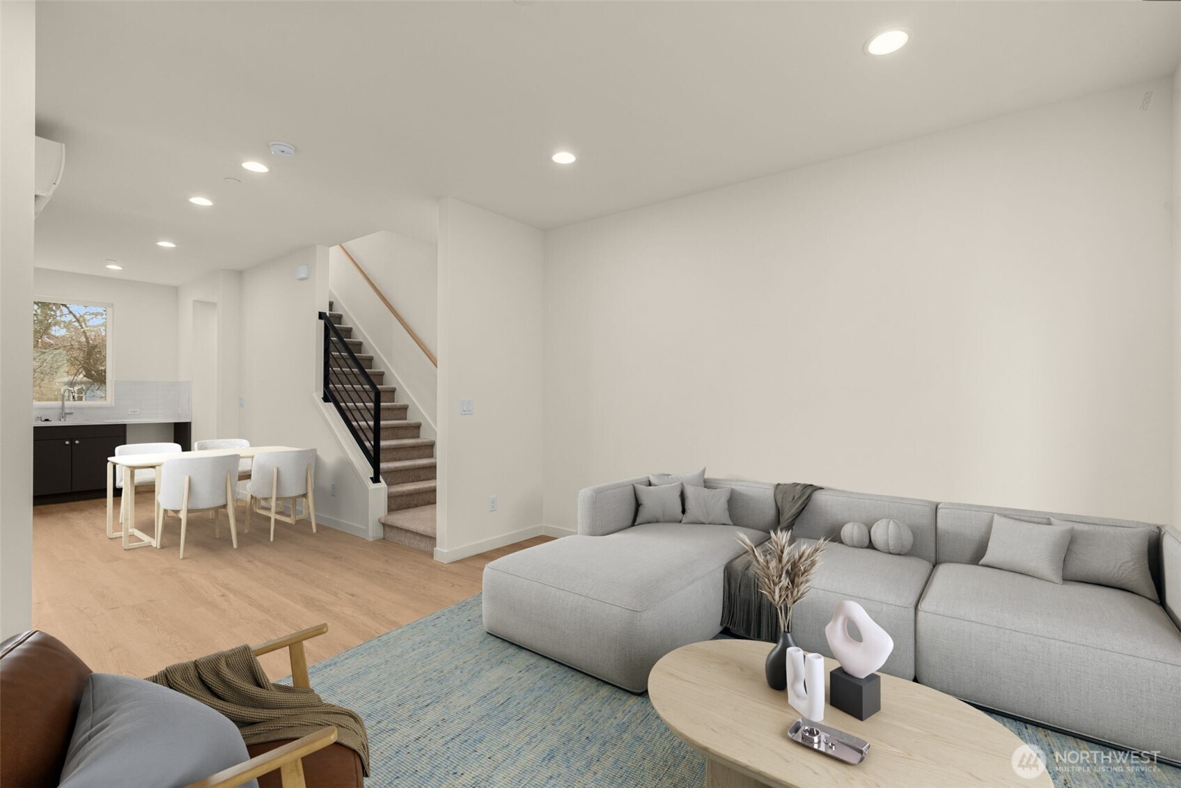 This main level gives a modern-day blank canvas. Whether minimalist or maximalist, this space is ready to match your style.