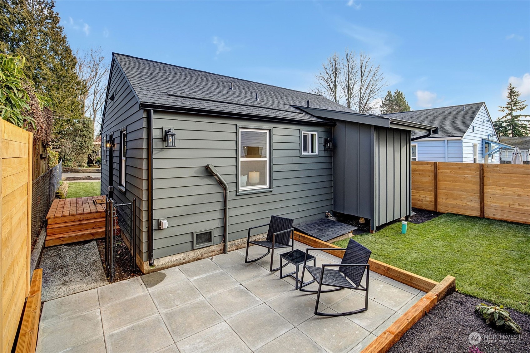 Fabulous patio on the West side of the home for afternoon enjoyment and also great for raised beds and getting your gardening on!