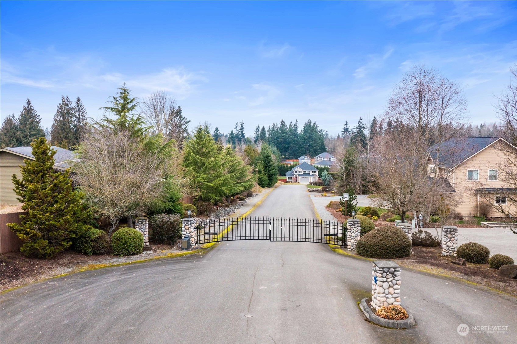 Gated entry into Country Creek Estates