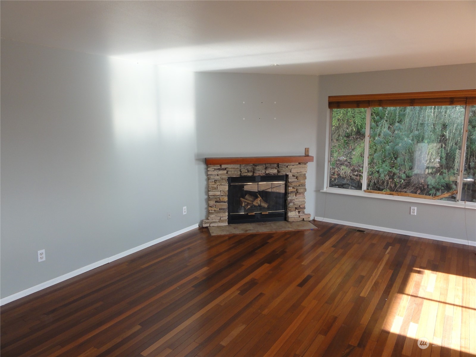 Open concept with living room and kitchen.