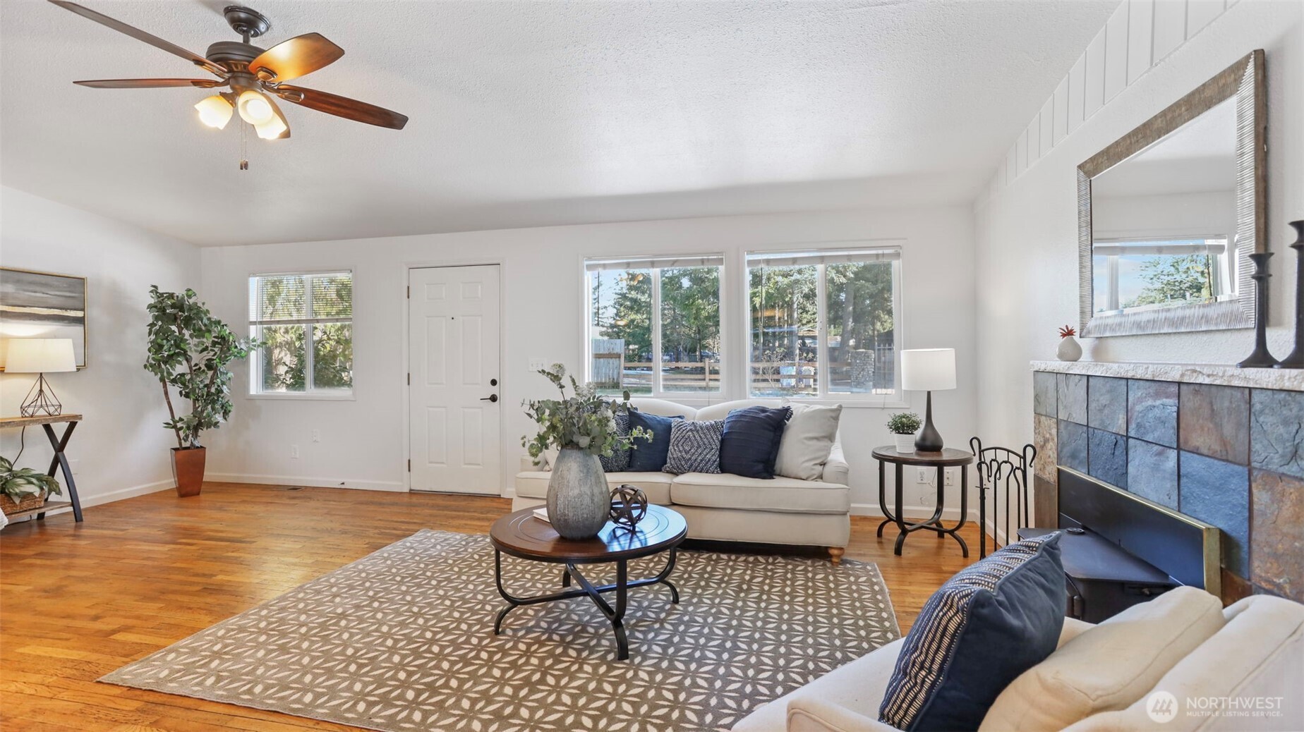 Enjoy a fully-fenced lot with gated entry for added security.