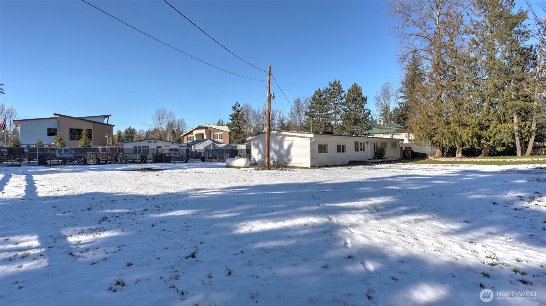 Endless possibilities in this backyard for outdoor activities, garden, expansion, etc.