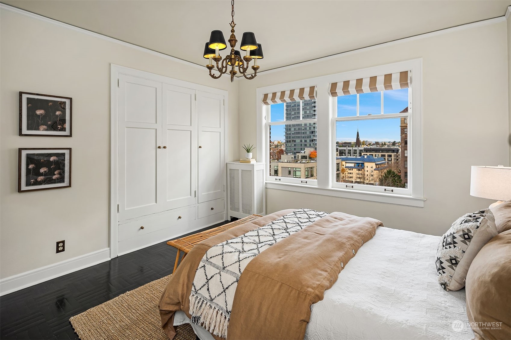 Second bedroom - note generous built in closets.