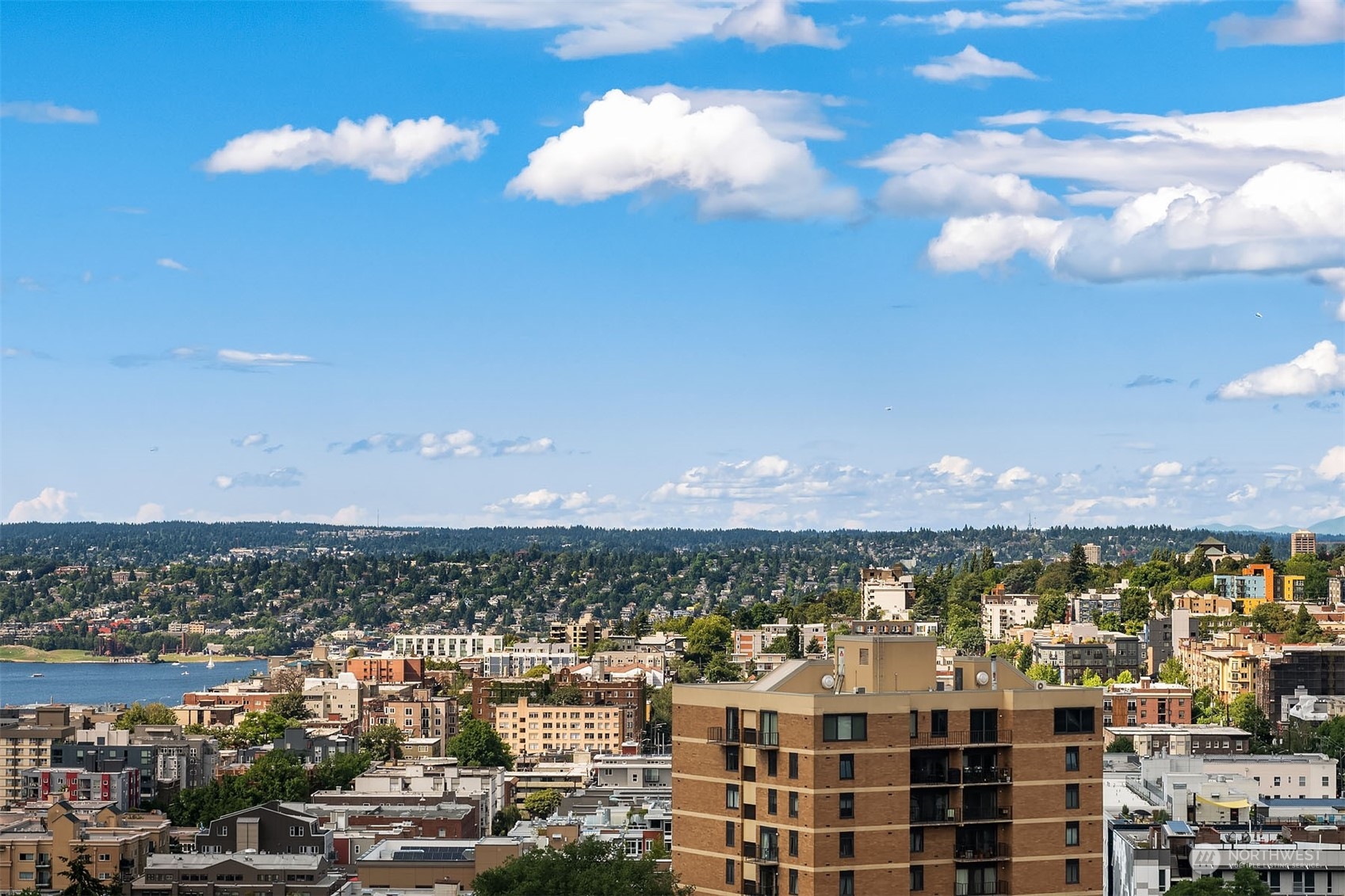 Amazing view from the shared roof deck.