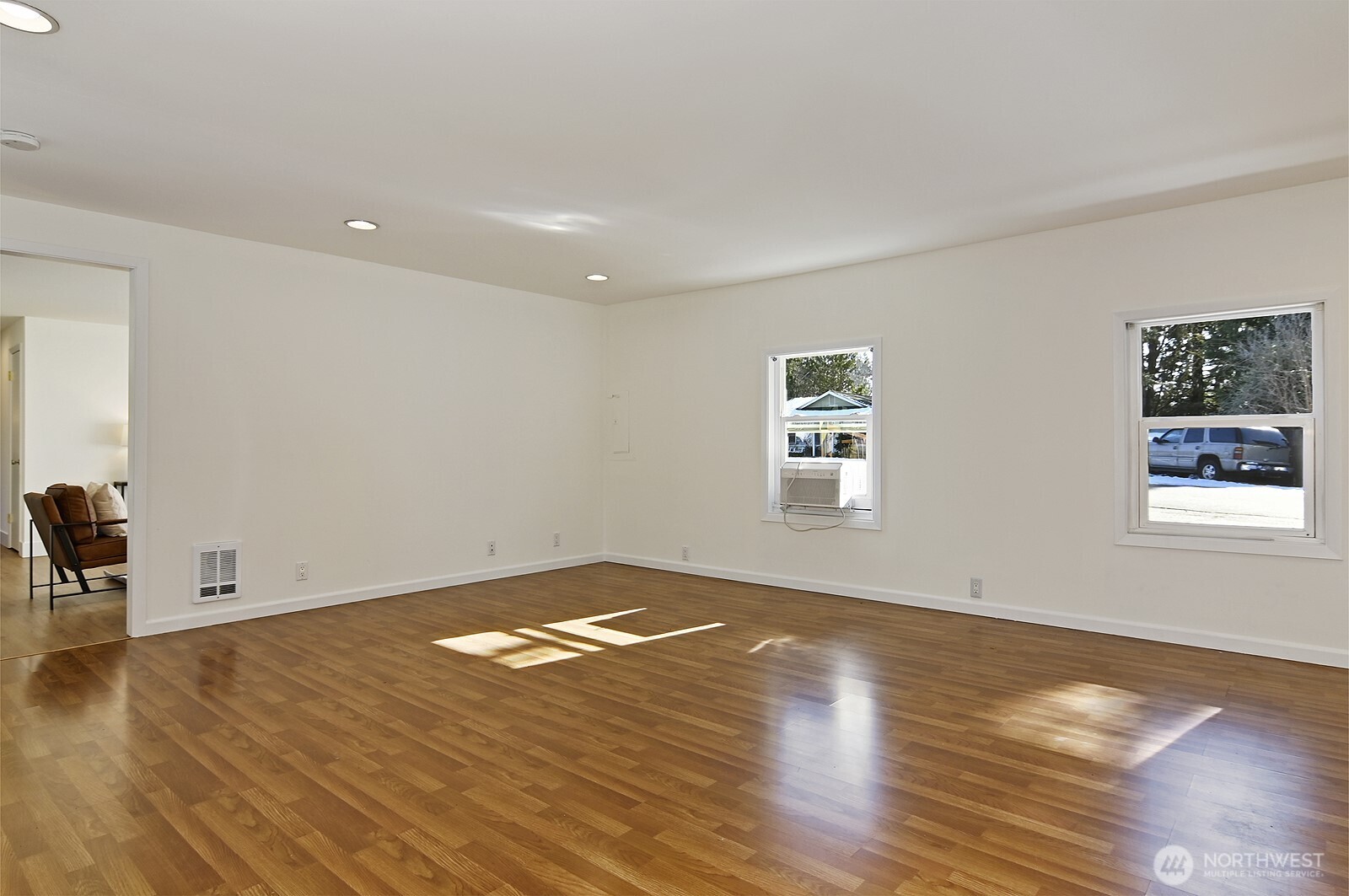 Absolutely huge family room with so many possibilities.