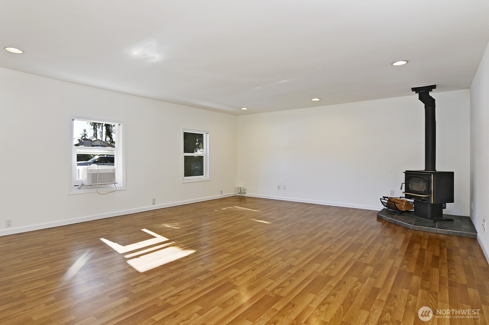 Absolutely huge family room with so many possibilities.