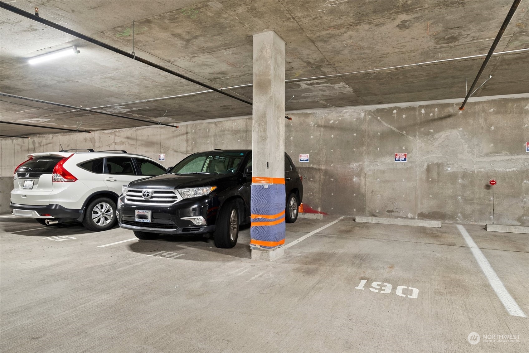 2 garage parking spaces included