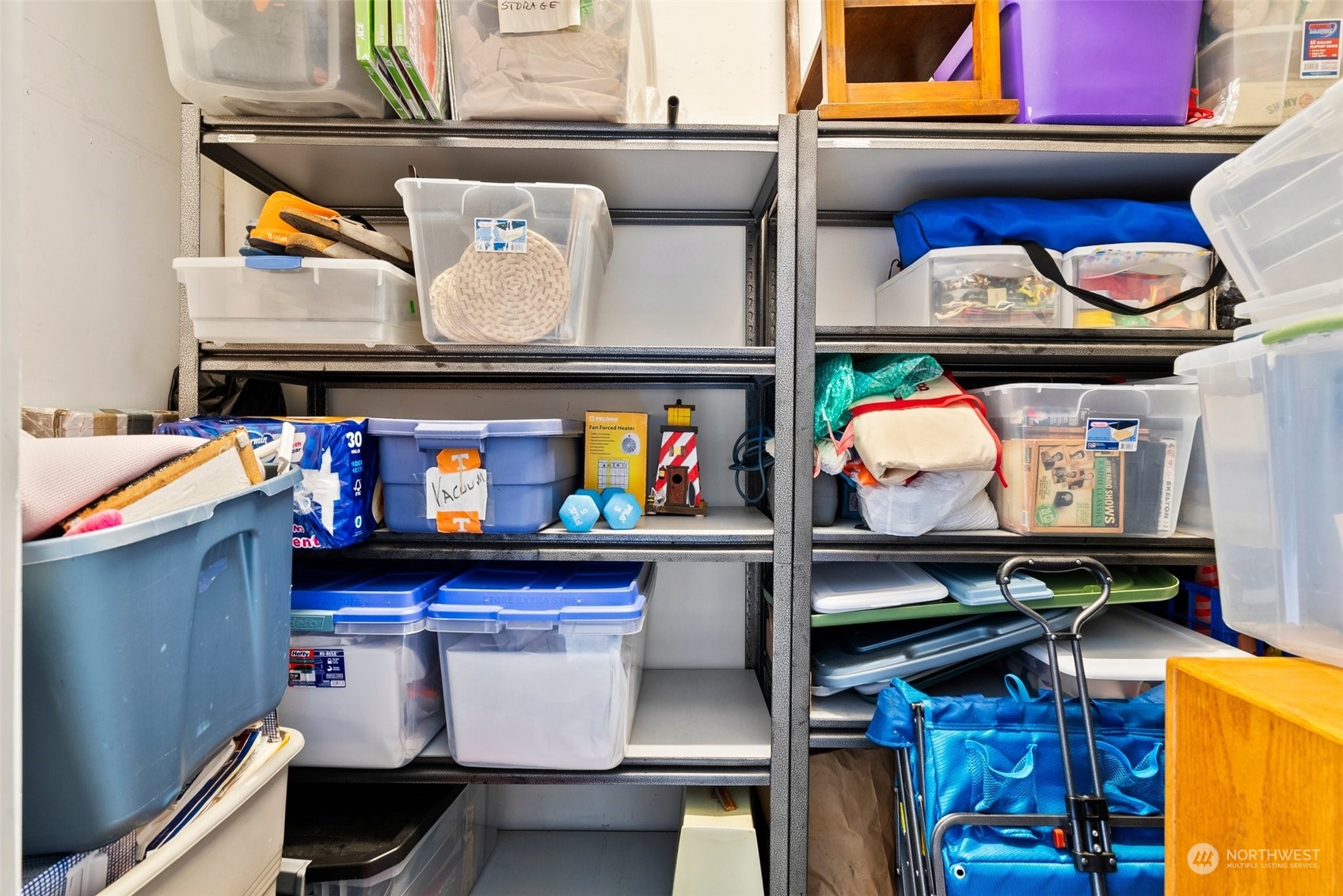 Inside the storage unit