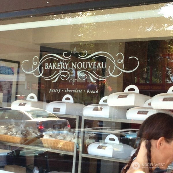 The cakes at Bakery Nouveau are as beautiful as the Rosemont's leaded glass front door.