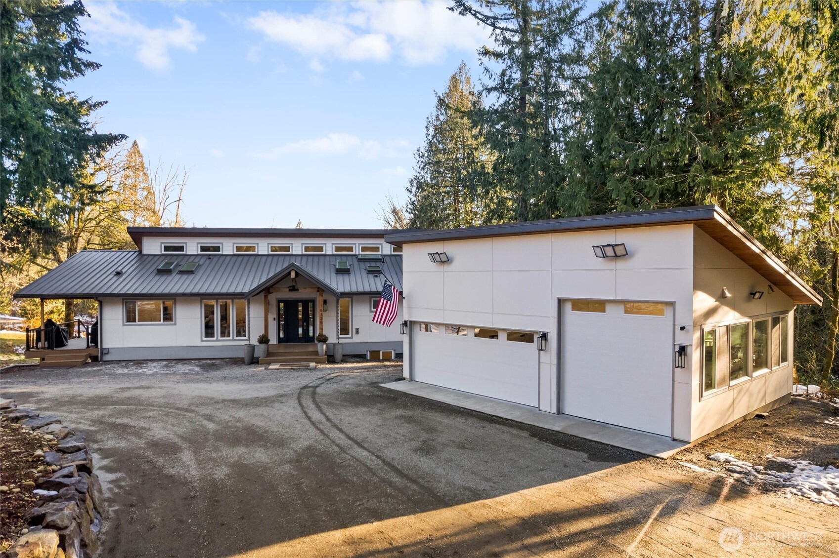 Before we head inside, check out the coated-floor garage for all your toys