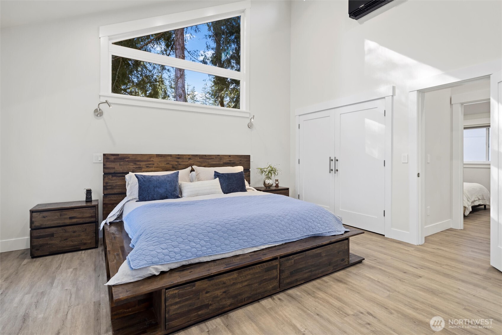 Spacious primary bedroom on main