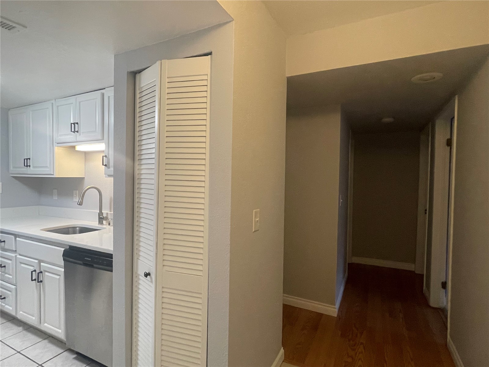 pantry closet on each side of kitchen entry