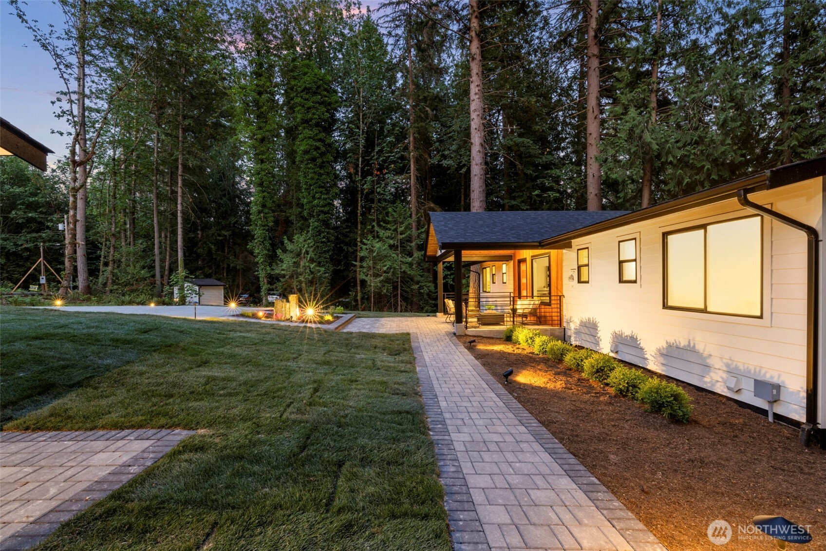 Walkway from detached garage