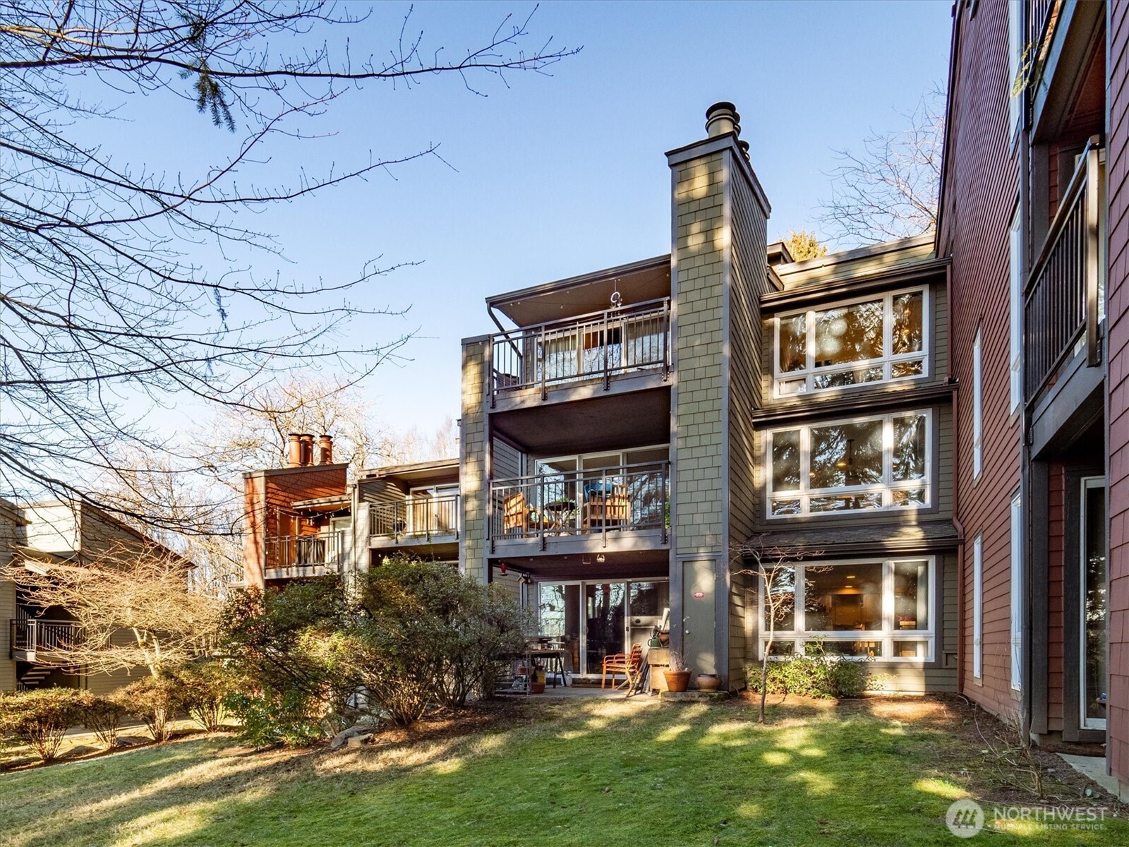 Looking towards your new Kirkland home from the grassy area.