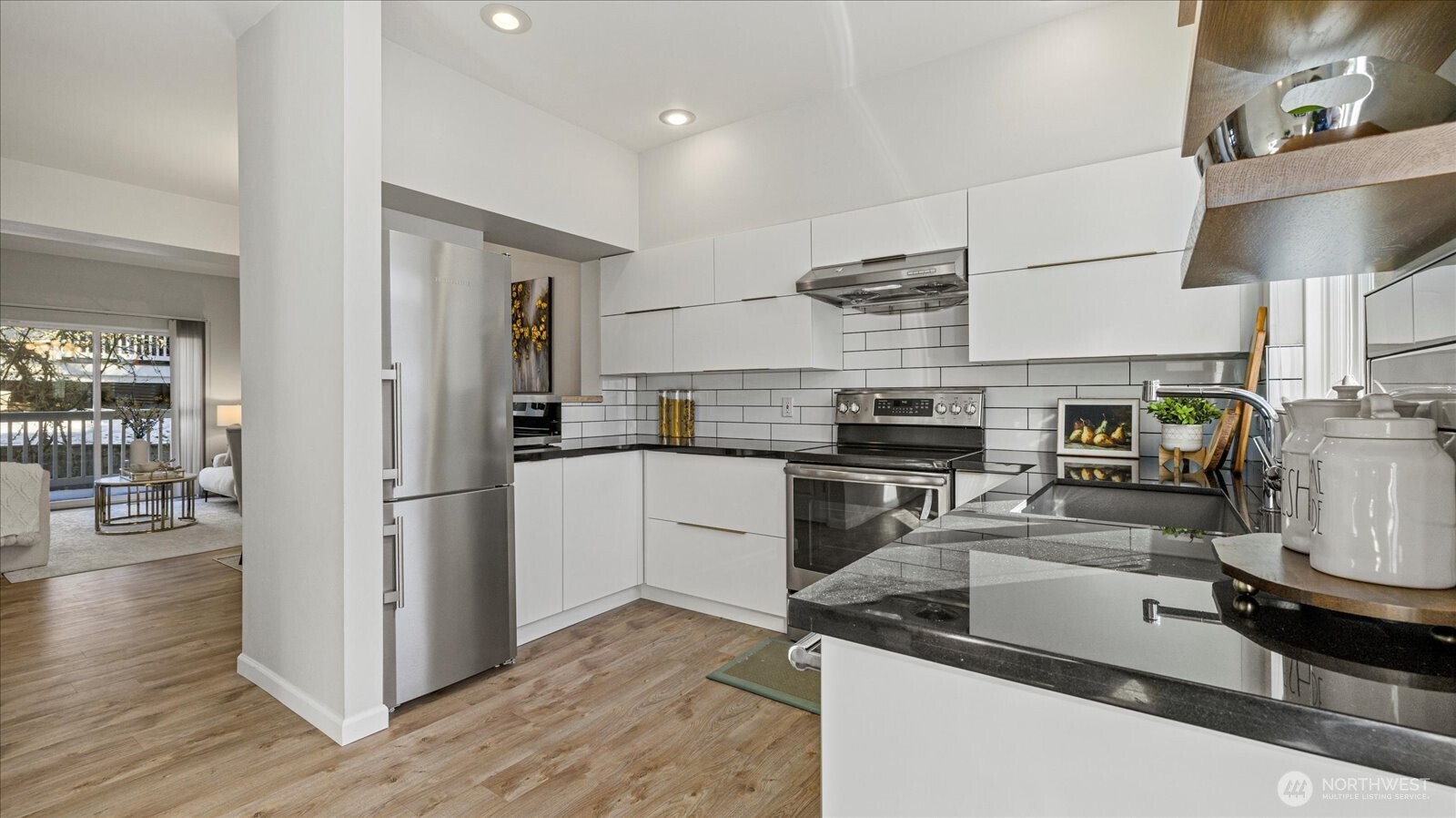 Light-filled updated modern kitchen