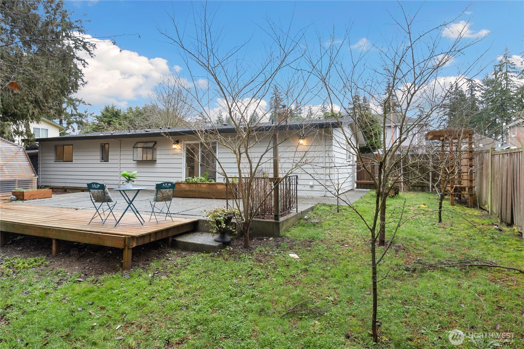 Huge patio and deck