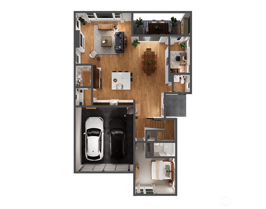 Dollouse view- Main floor Features and colors may vary. For marketing purposes only. This is a presale home