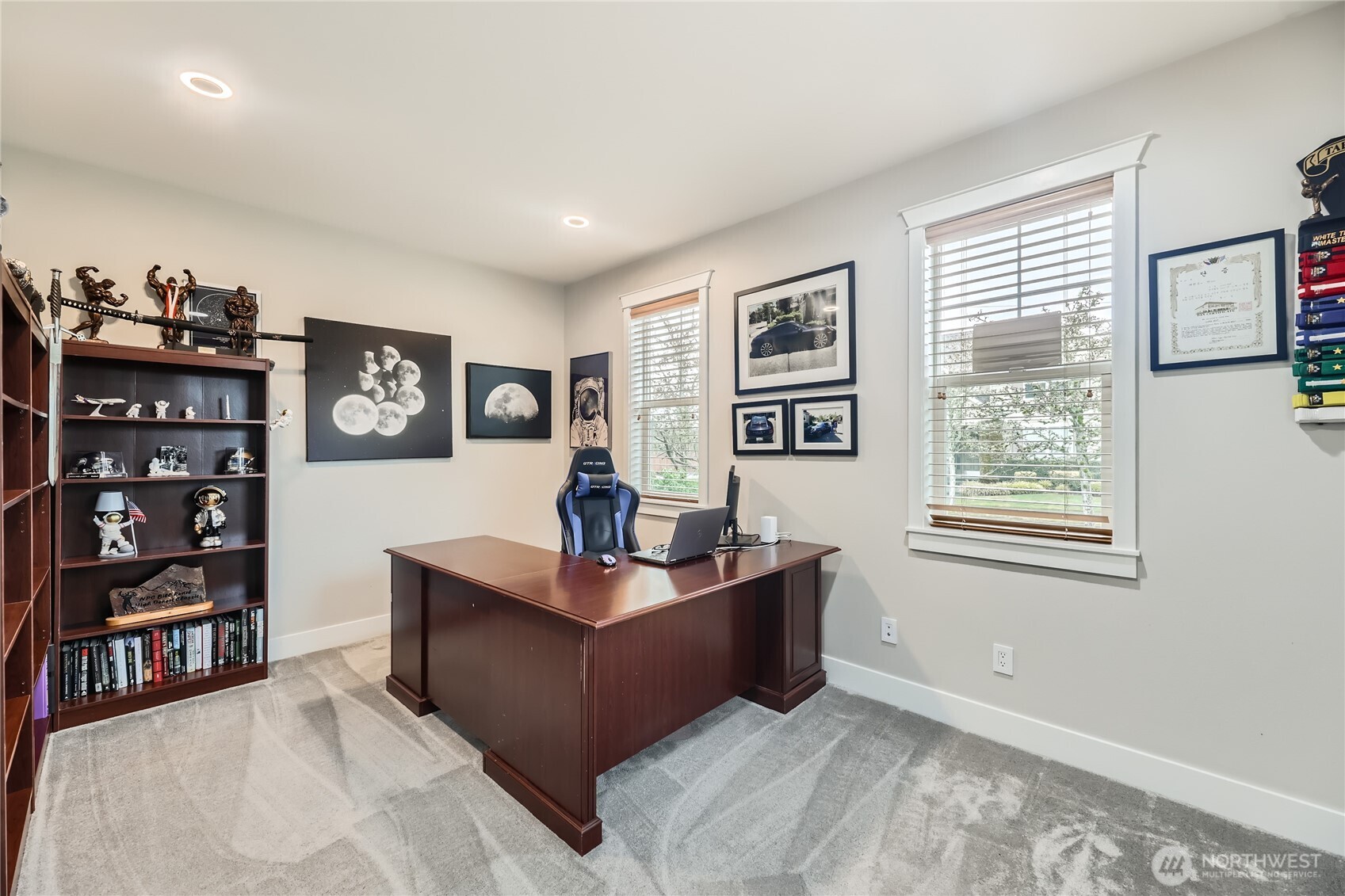 The main floor office offers a quiet retreat and is a great work from home option.