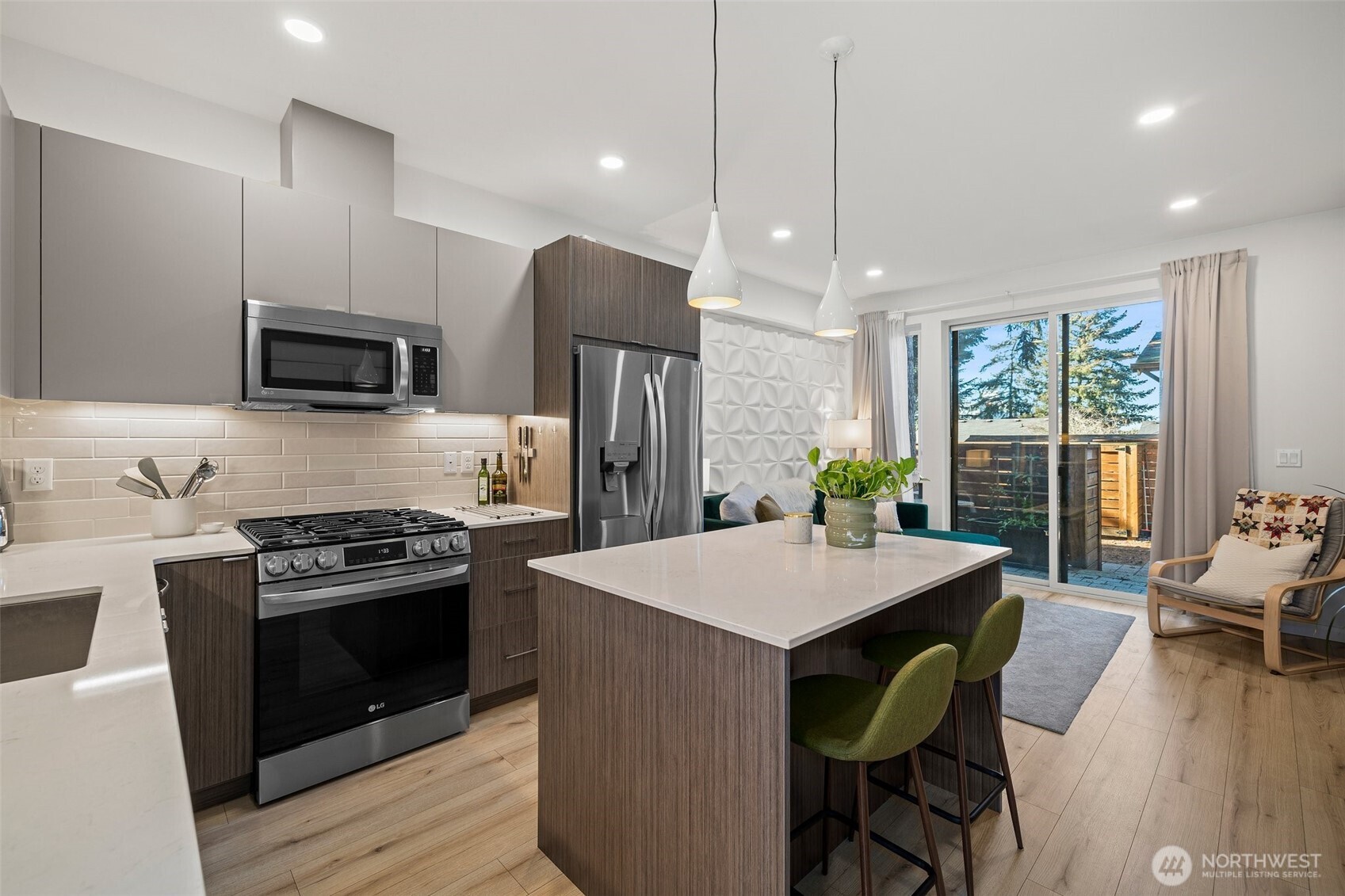 Sleek custom kitchen