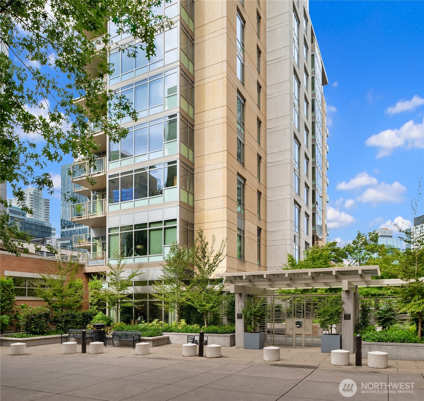 This is beautifully maintained complex with concierge services, secure lobbies and secure parking.