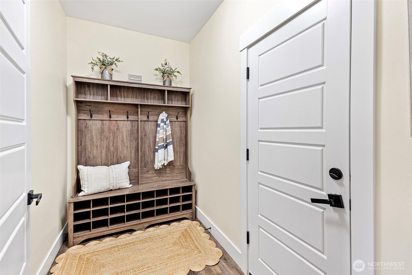 This is the mudroom that is off the dining room just before the garage.