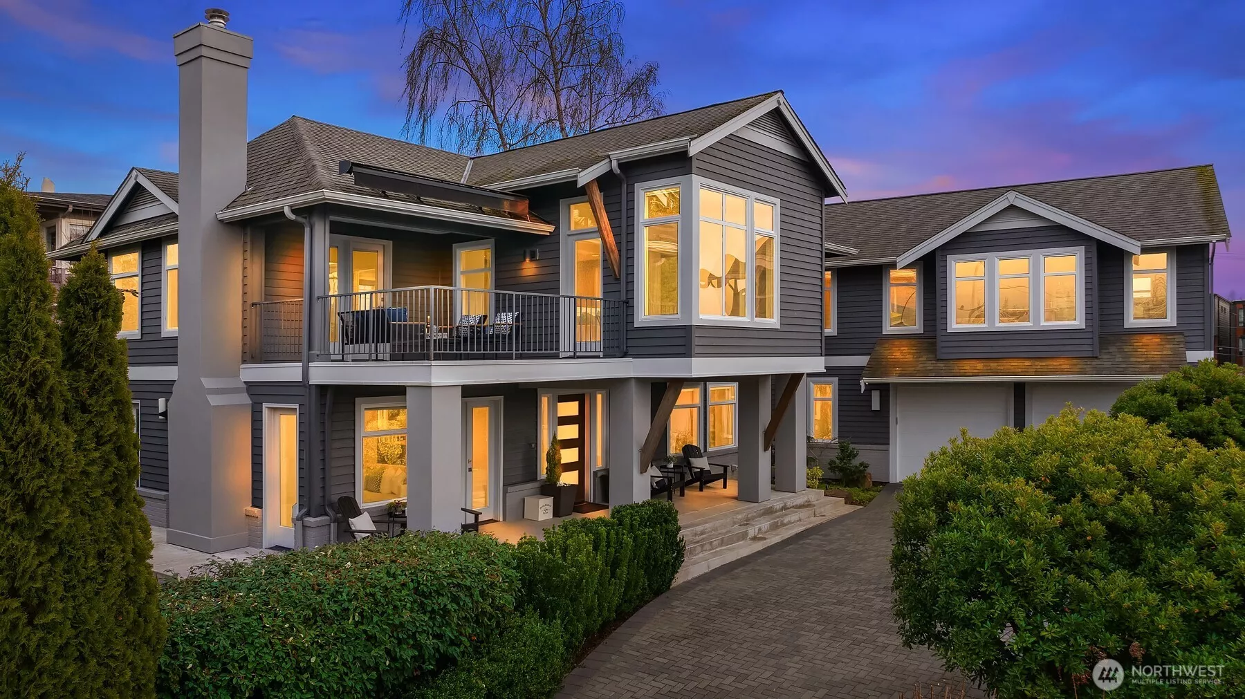 Experience waterfront luxury in this meticulously renovated home, featuring breathtaking Lake Washington and Olympic Mountain views throughout, just blocks from downtown Kirkland's shopping and restaurants.