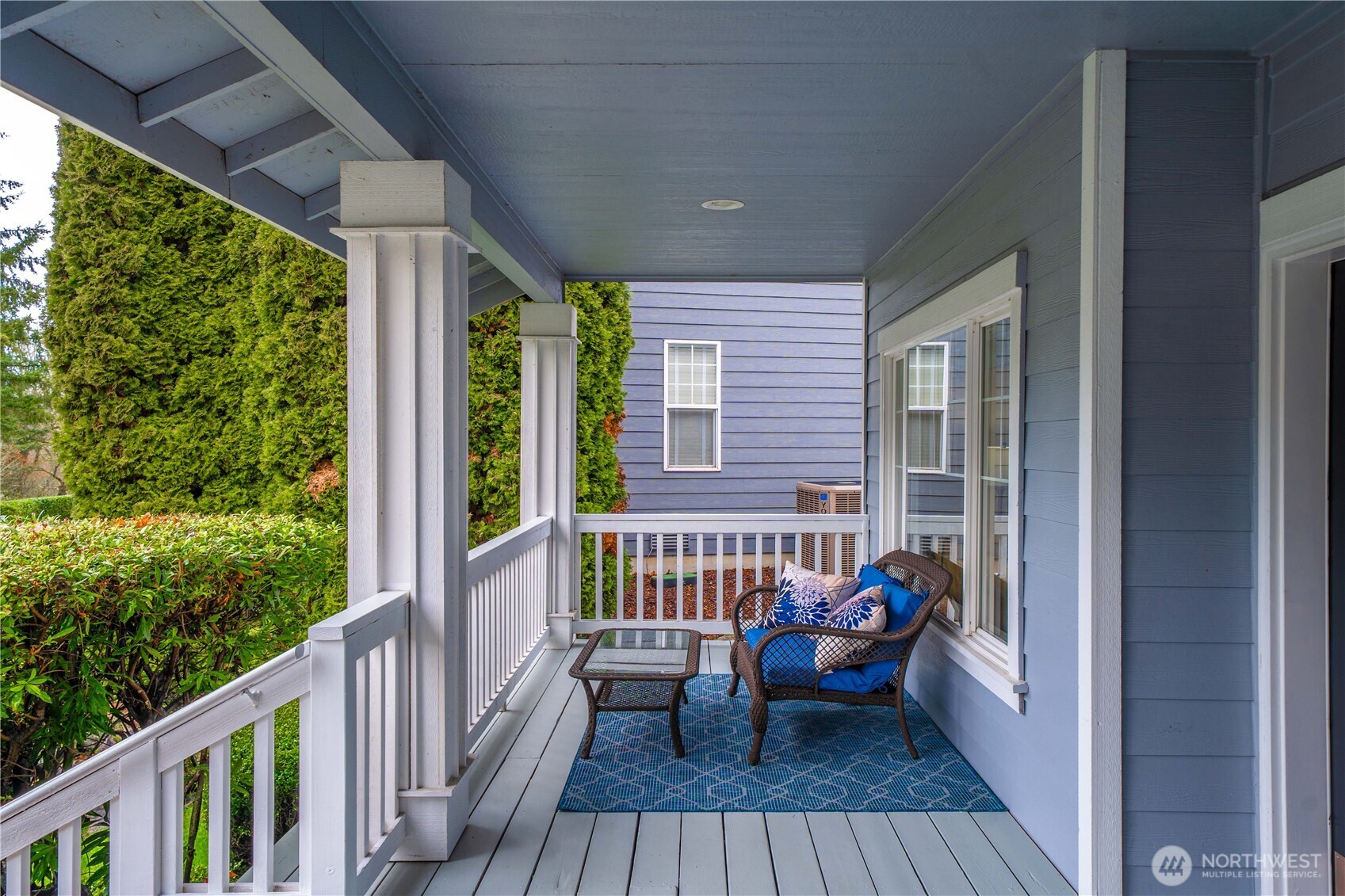 Picture yourself enjoying coffee or tea - sunshine or rain on your covered porch!