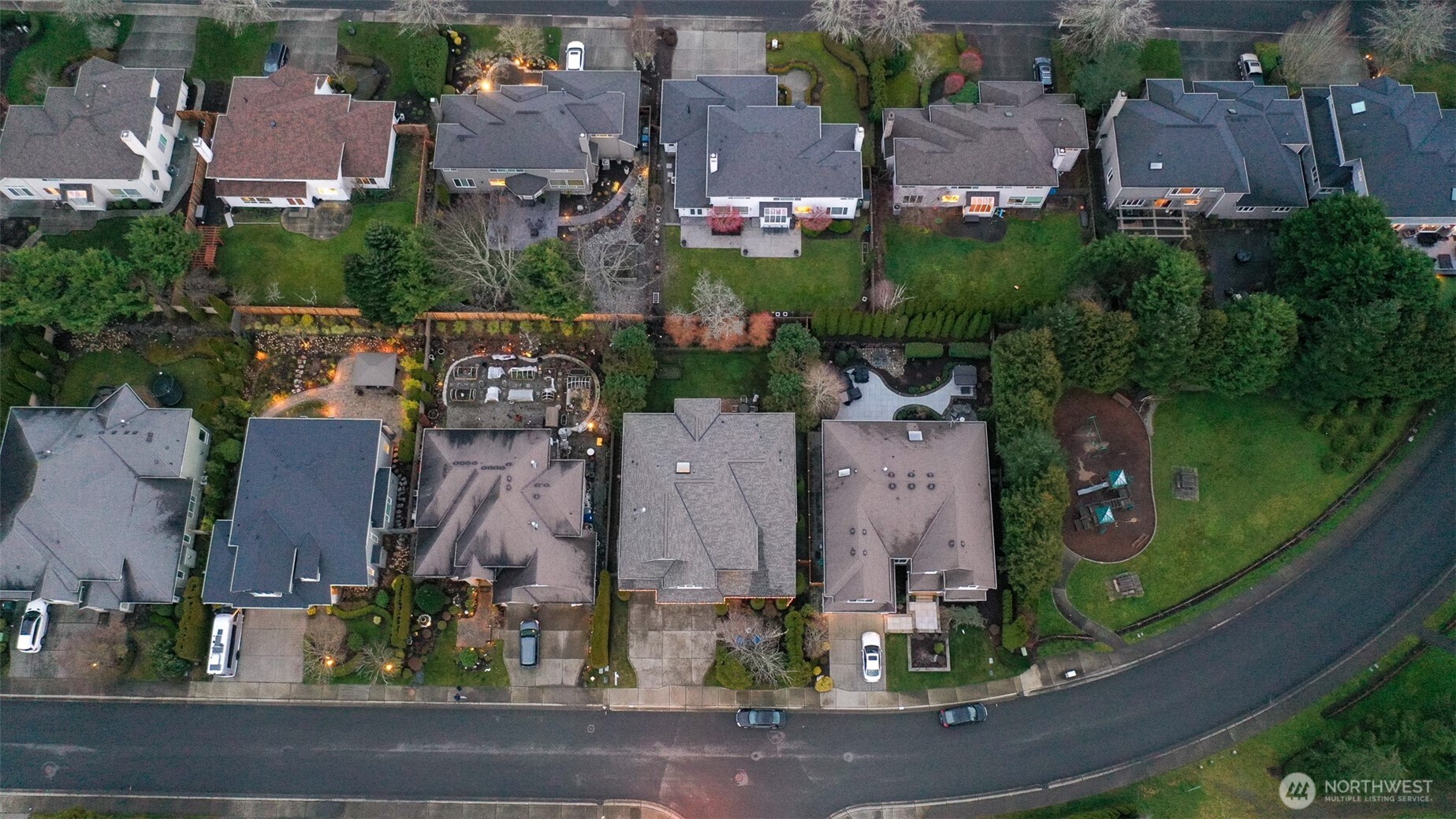 Aerial view of the home!