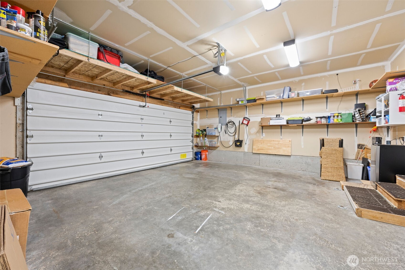 The owners keep this space just as clean and organized as the home.