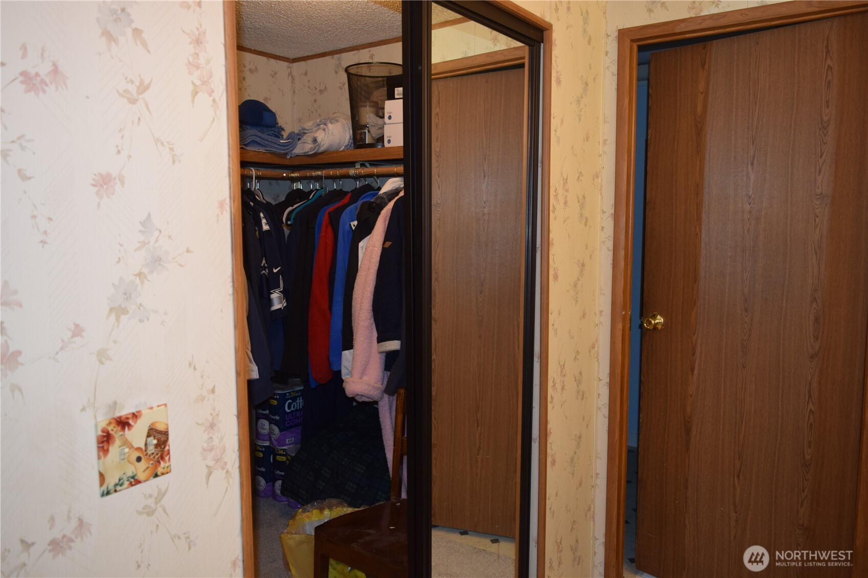 Large walk in closet in primary bedroom