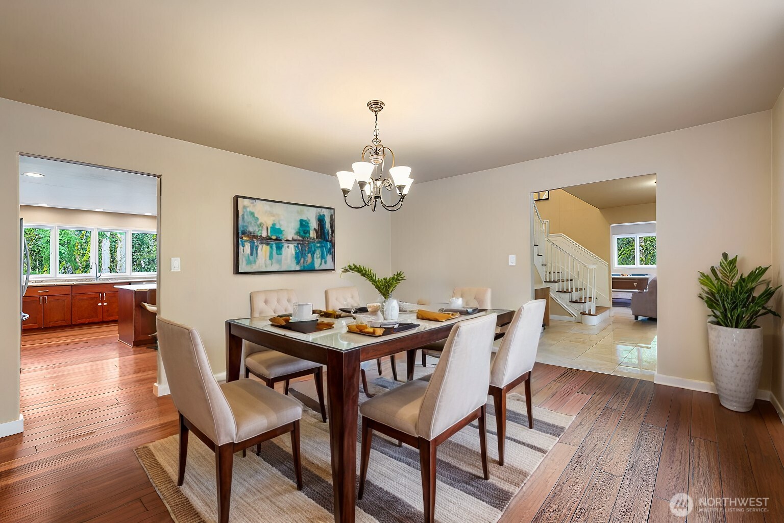 Virtually Staged Dining Room