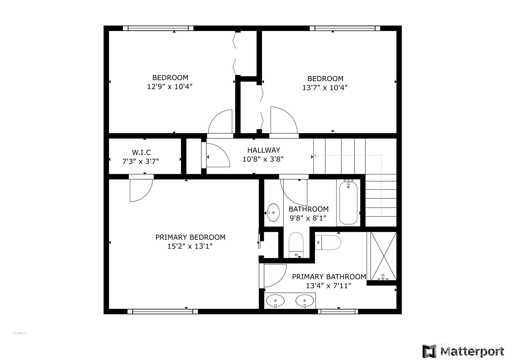 Upper Floorplan by Matterport