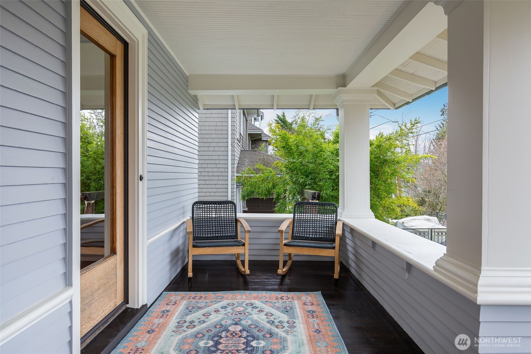 Welcoming covered porch