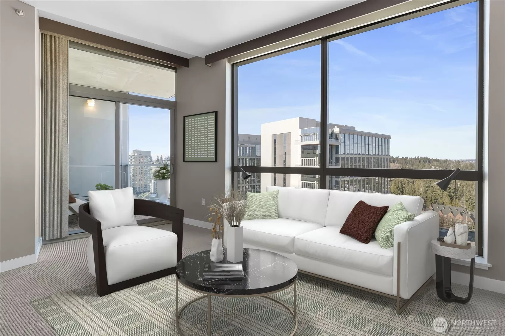 A taste of the spectacular views from this condo