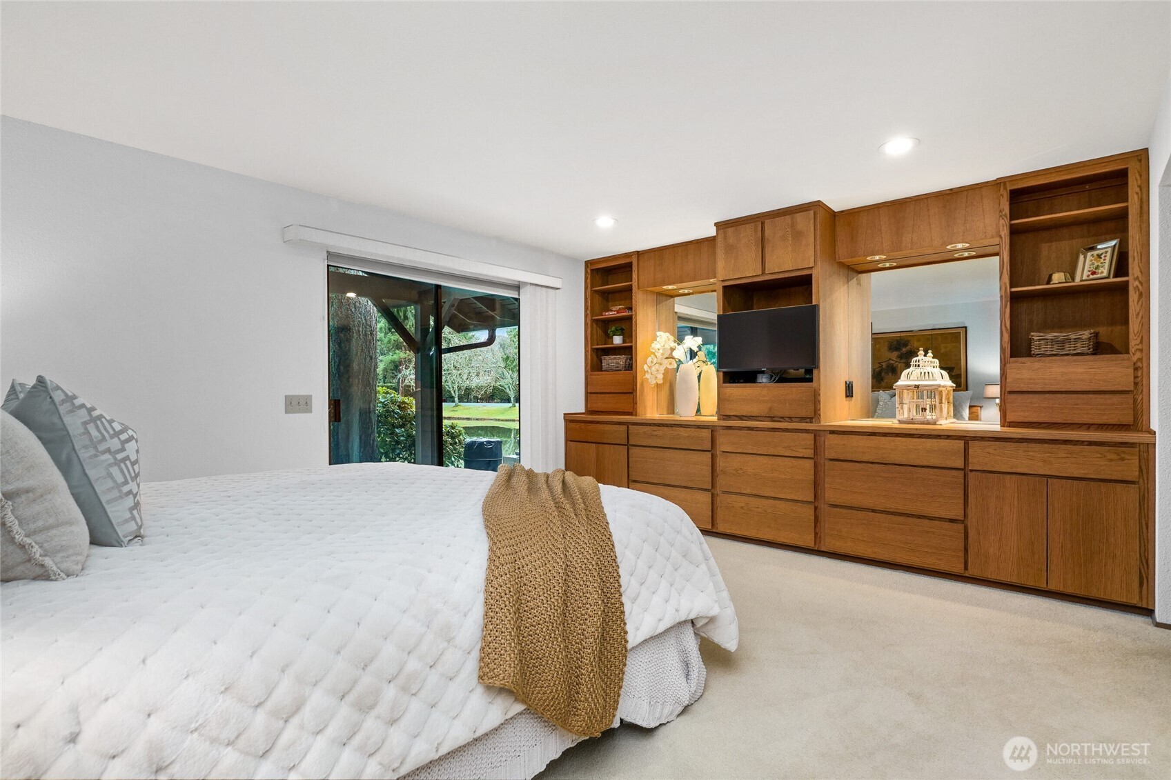 Primary Bedroom with deck access.