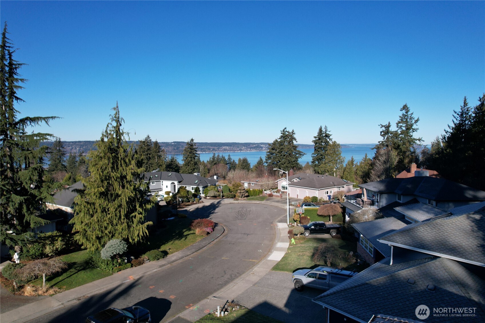 Views of Puget Sound, Whidbey Island, Mukilteo Ferry, and Olympic Mountains