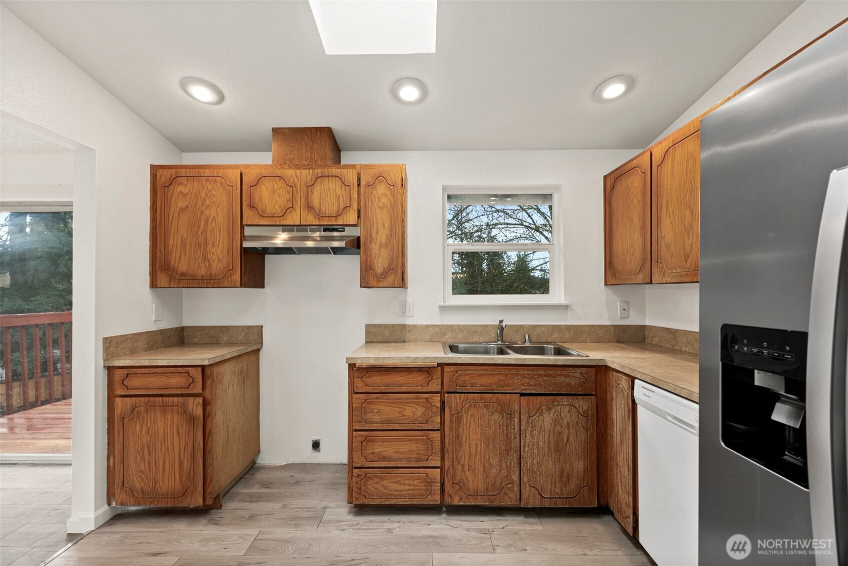 Upstairs kitchen.