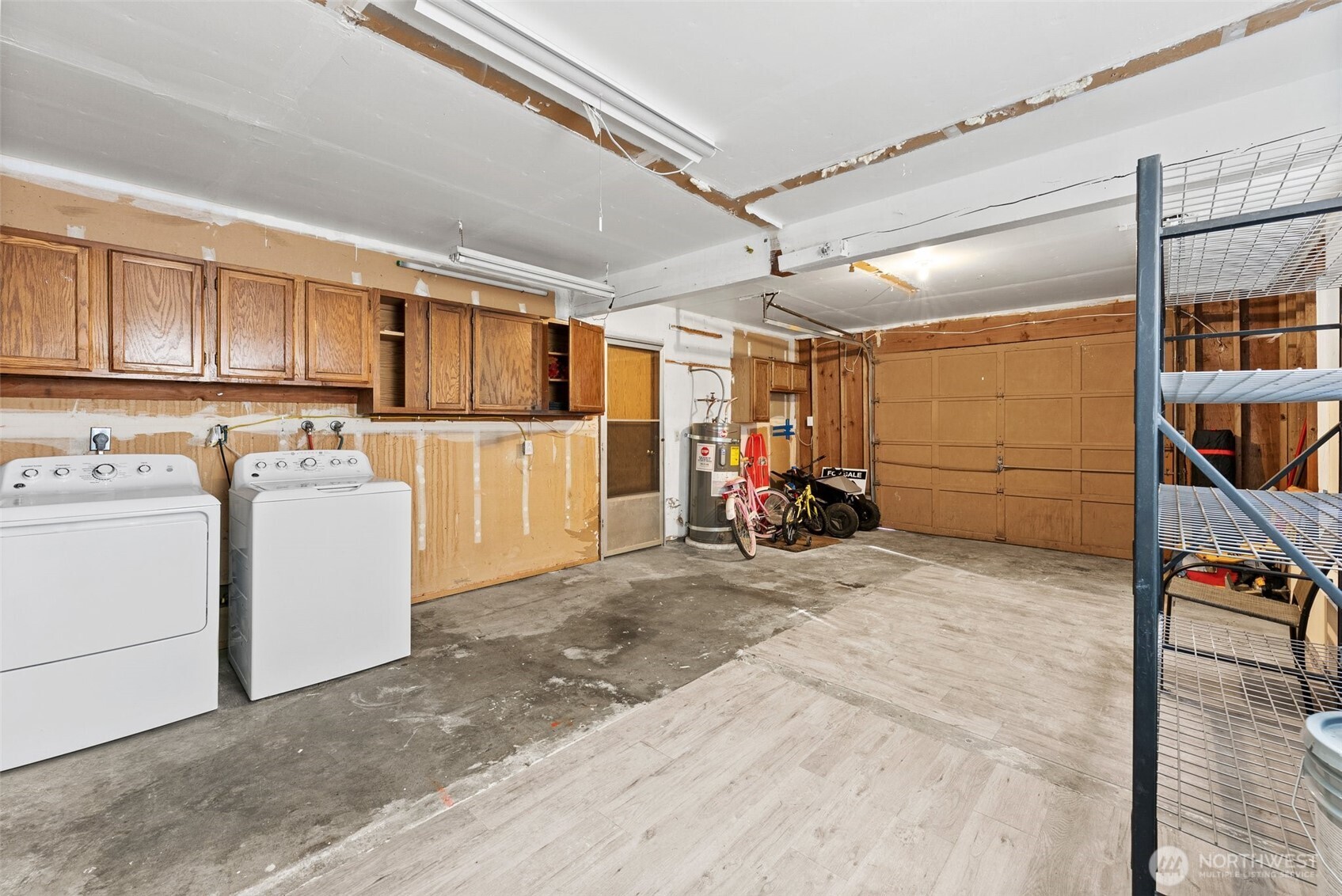 Spacious 1-car garage.