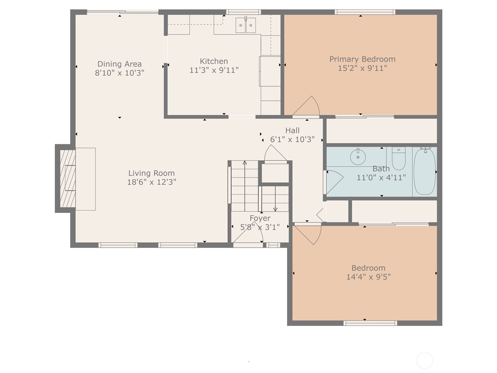 Upstairs Floorplan