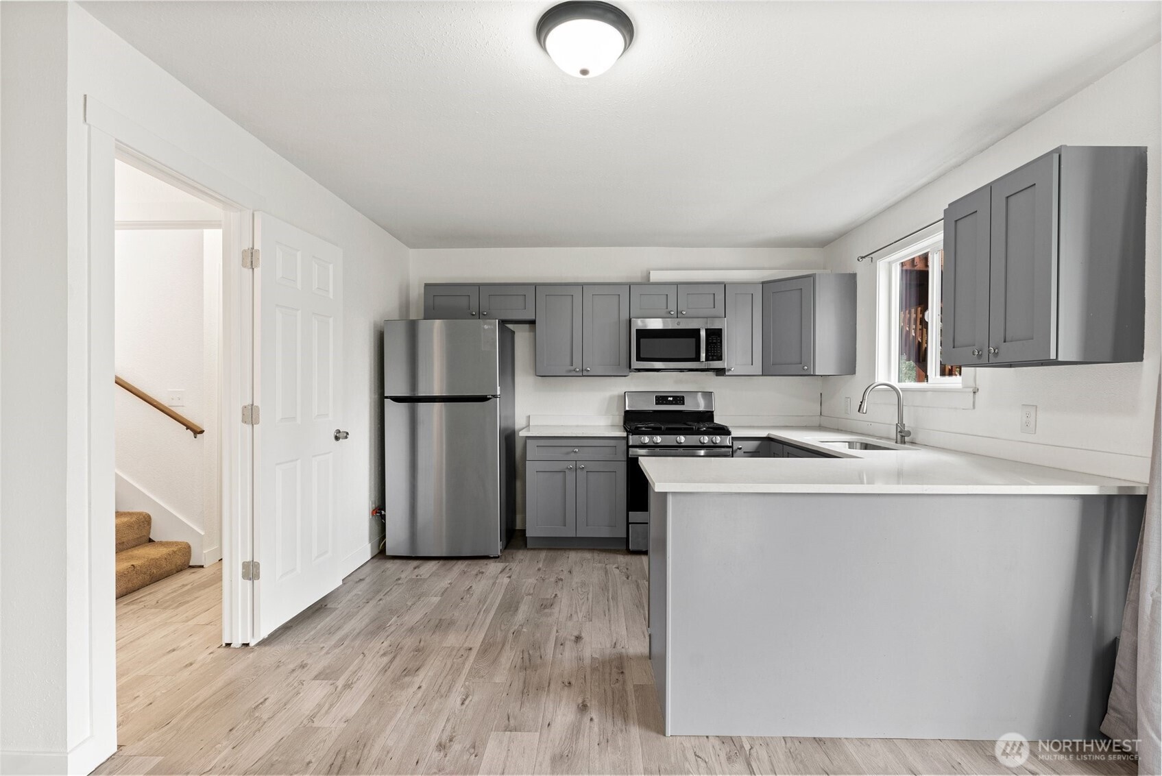 Downstairs kitchen.