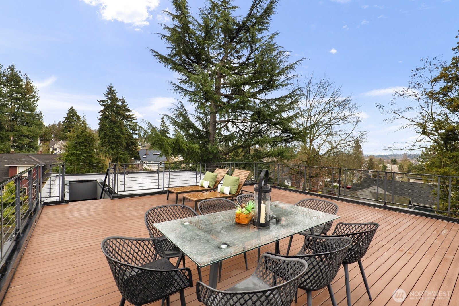 You have to experience the rooftop deck with views in all directions.