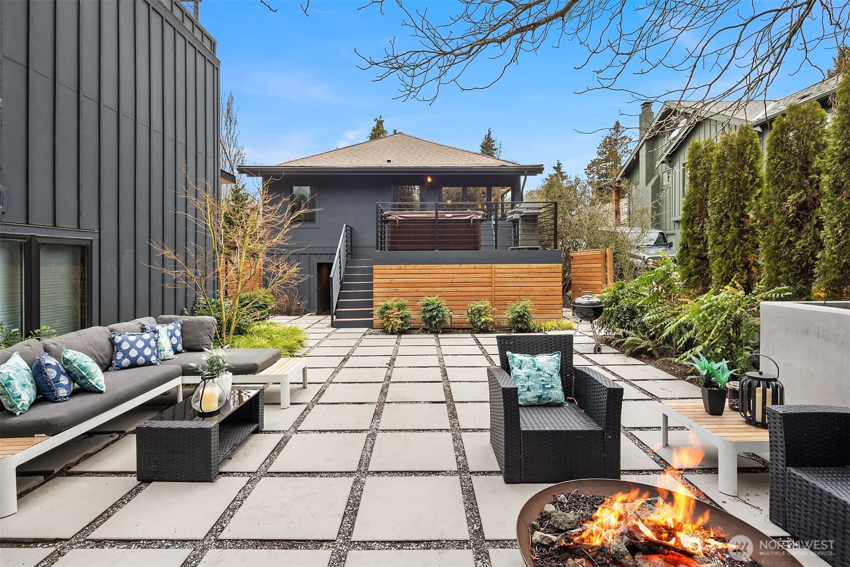 Peaceful & private, this space is rare and unprecedented for a Seattle property of this size. Cedar & concrete accents add another layer of reimagined modernism.